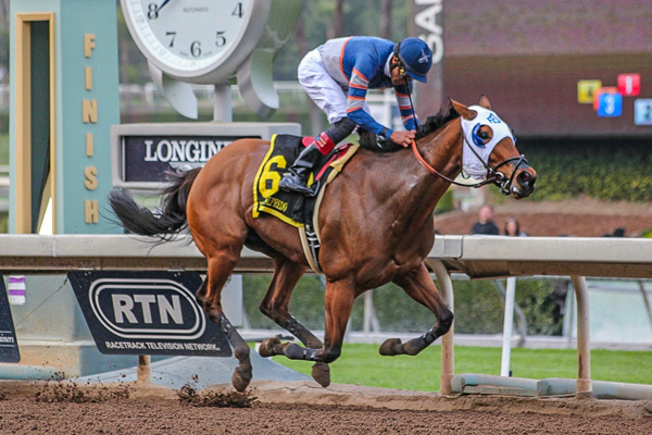 SUNDAY RULES out of Sunday Dress at Santa Anita. (Benoit Photo)