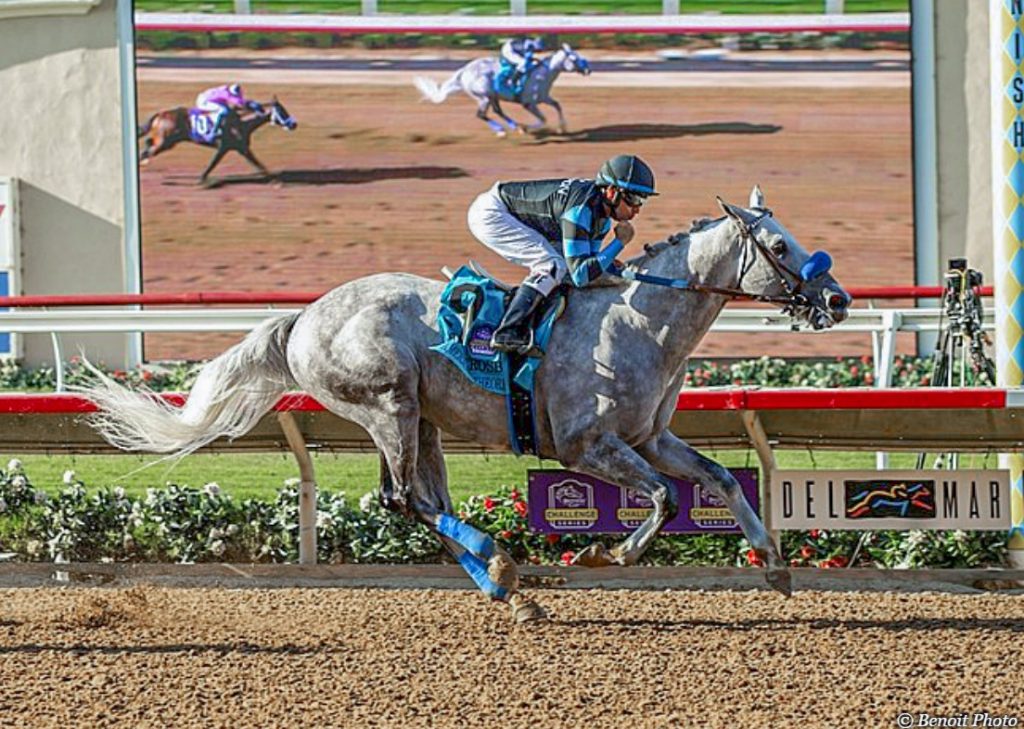 American Theorem wins the G1 Bing Crosby in 2022 at Del Mar