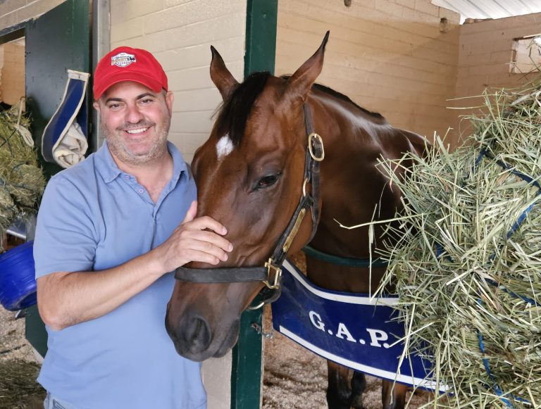 Moose Mitchell with George Papaprodromou at Del Mar in 2023